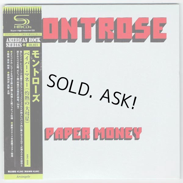 Photo1: MONTROSE / PAPER MONEY (Used Japan Mini LP CD) (1)
