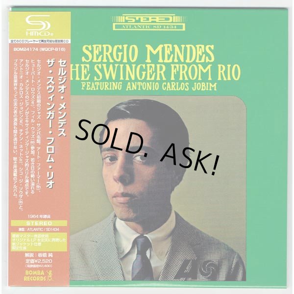 Photo1: SERGIO MENDES featuring ANTONIO CARLOS JOBIM / THE SWINGER FROM RIO (Used Japan Mini LP SHM-CD) (1)