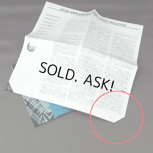 Photo2: BABY FACE WILLETTE / STOP AND LISTEN (Used Japan Mini LP CD) (2)