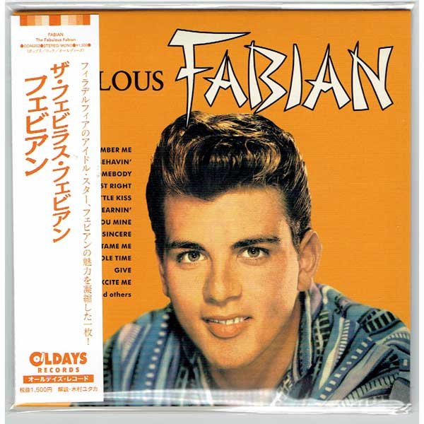 Photo1: FABIAN / THE FABULOUS FABIAN (Brand New Japan Mini LP CD) * B/O * (1)