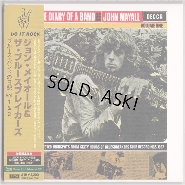 Photo1: JOHN MAYALL & THE BLUESBREAKERS / DIARY OF A BAND VOL 1 & 2 (Used Japan Mini LP SHM-CD) (1)