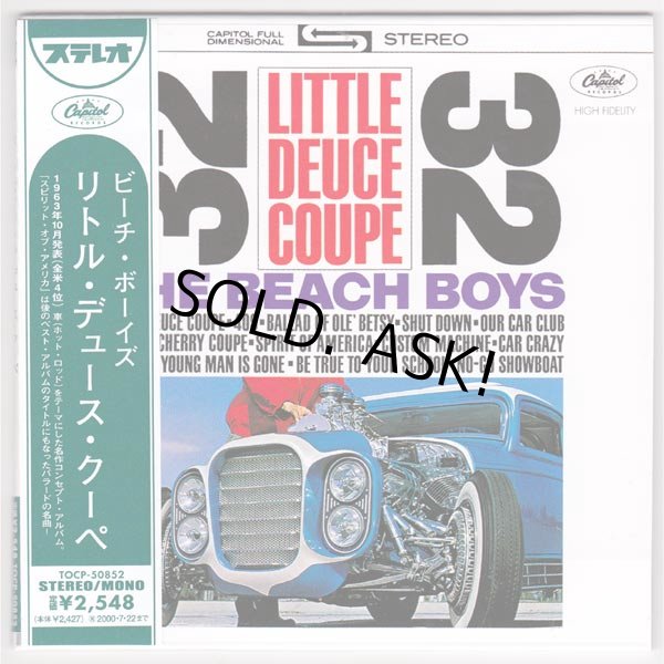 Photo1: THE BEACH BOYS / LITTLE DEUCE COUPE - Replica OBI(Used Japan Mini LP CD) (1)