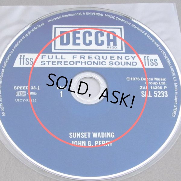 Photo3: JOHN G. PERRY / SUNSET WADING (Used Japan Mini LP CD - Promo Sample) (3)