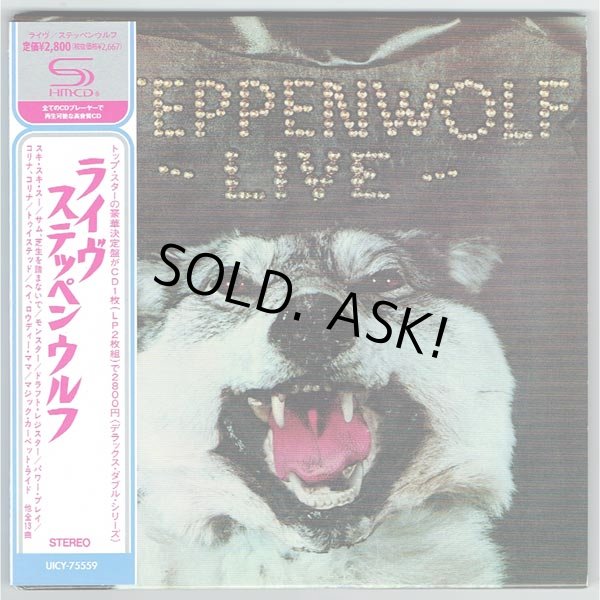 Photo1: LIVE STEPPENWOLF (USED JAPAN MINI LP SHM-CD) STEPPENWOLF  (1)