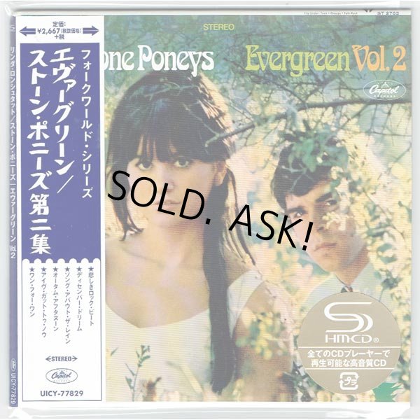 Photo1: THE STONE PONEYS / EVERGREEN VOL.2 (Brand New Japan Mini LP SHM-CD) Linda Ronstadt (1)