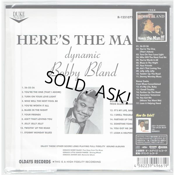 Photo2: BOBBY BLAND / HERE'S THE MAN (Brand New Japan mini LP CD) (2)