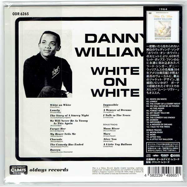 Photo2: DANNY WILLIAMS / WHITE ON WHITE (Brand New Japan mini LP CD) (2)