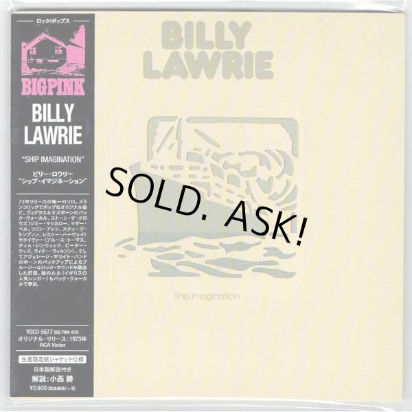 Photo1: BILLY LAWRIE / SHIP IMAGINATION (Brand New Japan Mini LP CD) (1)