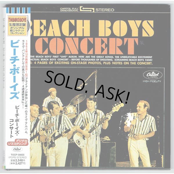 Photo1: THE BEACH BOYS / THE BEACH BOYS CONCERT (Used Japan Mini LP CD) (1)