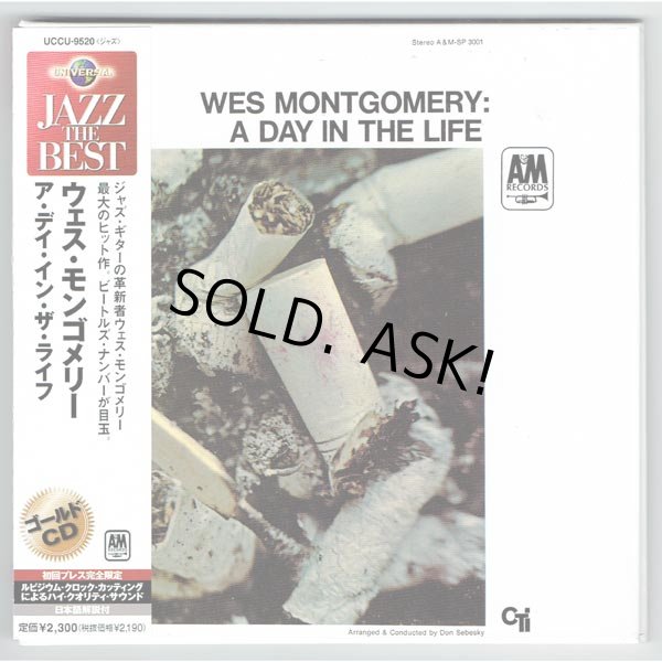 Photo1: WES MONTGOMERY / A DAY IN THE LIFE (Used Japan Mini LP CD) (1)