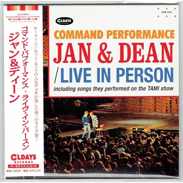 Photo1: JAN & DEAN / COMMAND PERFORMANCE - LIVE IN PERSON (Brand New Japan Mini LP CD) * B/O * (1)