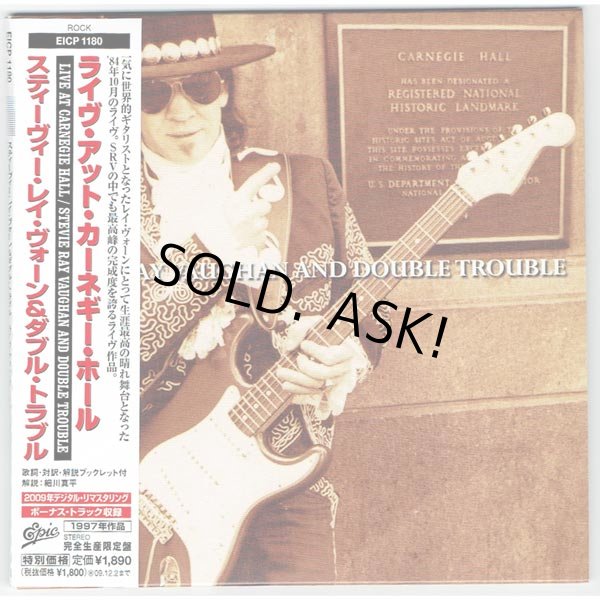 Photo1: STEVIE RAY VAUGHAN / LIVE AT CARNEGIE HALL (Used Japan Mini LP CD) (1)