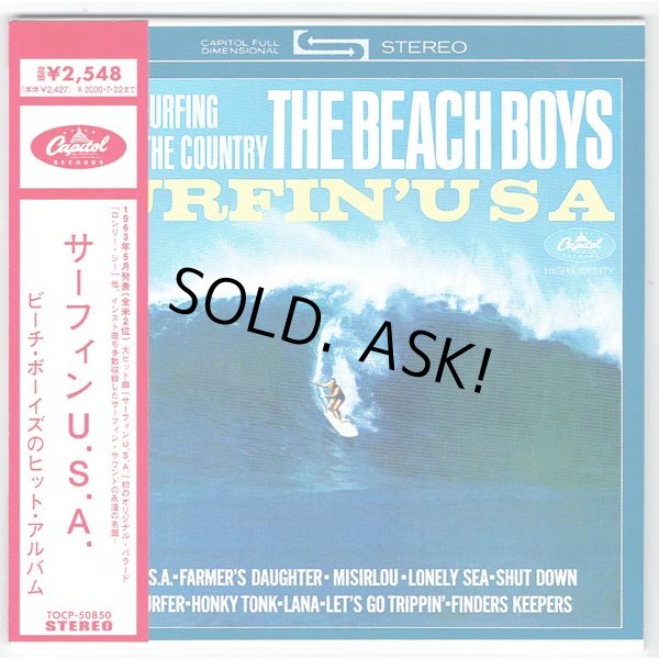 Photo1: THE BEACH BOYS / SURFIN' USA - reprint (Used Japan Mini LP CD) (1)