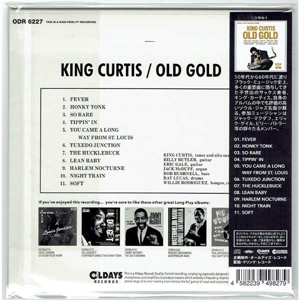 Photo2: KING CURTIS / OLD GOLD (Brand New Japan mini LP CD) * B/O * (2)