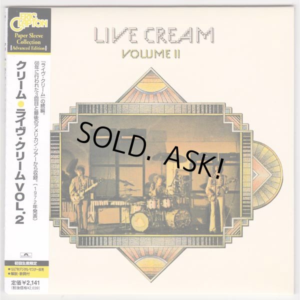 Photo1: CREAM / LIVE CREAM VOLUME II (Used Japan Mini LP CD) Eric Clapton (1)