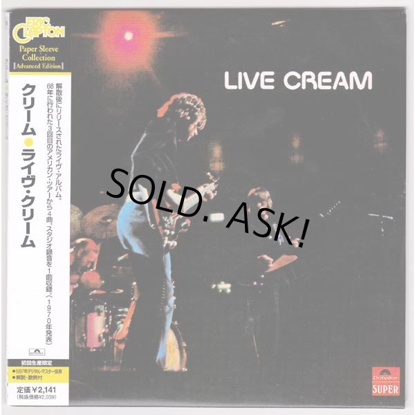 Photo1: CREAM / LIVE CREAM (Used Japan Mini LP CD) Eric Clapton (1)