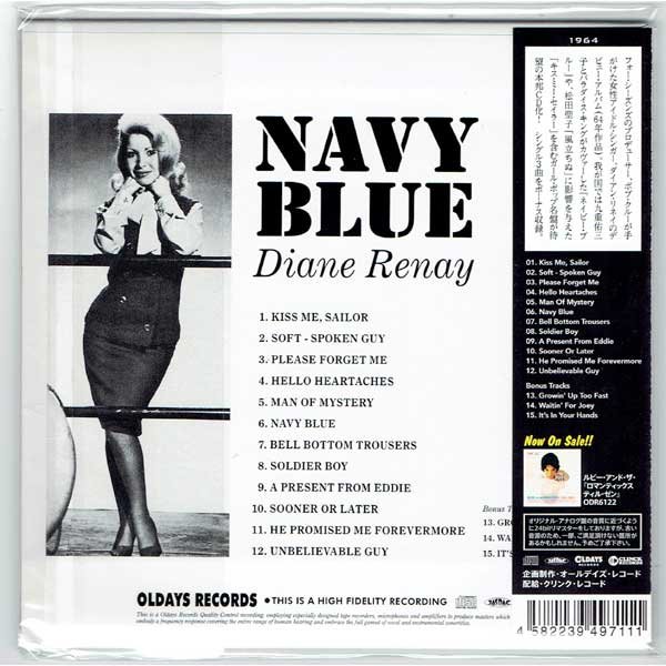 Photo2: DIANE RENAY / NAVY BLUE (Brand New Japan mini LP CD) (2)