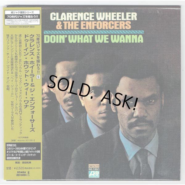 CLARENCE WHEELER  THE ENFORCERS DOIN' WHAT WE WANNA (Used Japan Mini LP  CD) BEAT-NET RECORDS