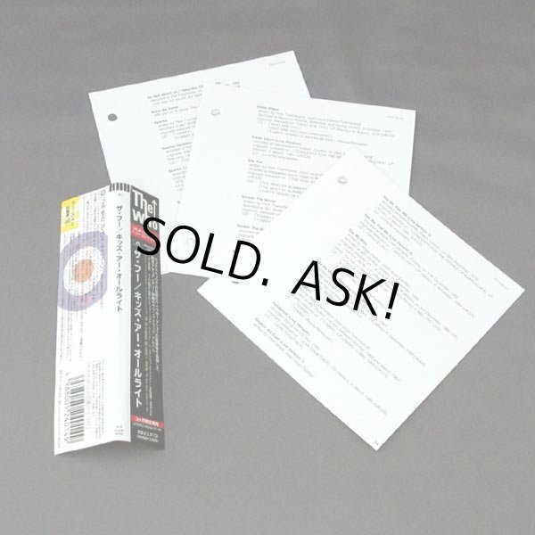 Photo3: THE WHO / THE KIDS ARE ALRIGHT - Target OBI (Used Japan Mini LP CD) (3)