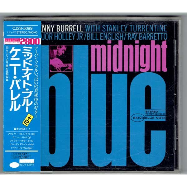 Photo1: KENNY BURRELL / MIDNIGHT BLUE (Used Japan Jewel Case CD) Blue Note (1)