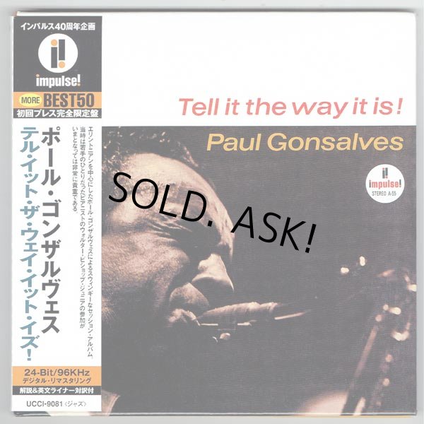 Photo1: PAUL GONSALVES / TELL IT THE WAY IT IS! (Used Japan Mini LP CD) impulse! (1)