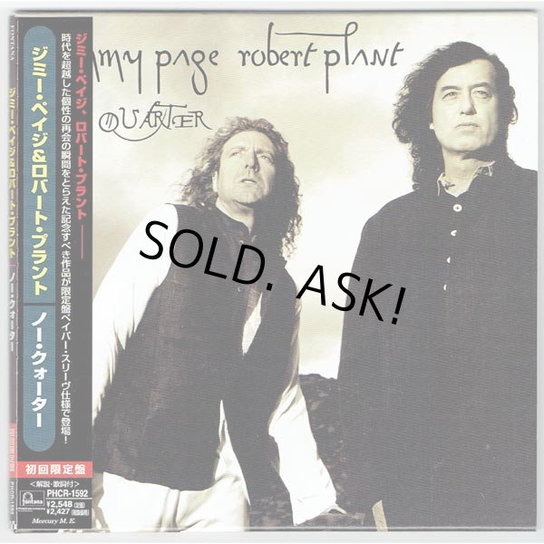 Photo1: JIMMY PAGE & ROBERT PLANT / NO QUARTER (Used Japan Mini LP CD) Led Zeppelin (1)