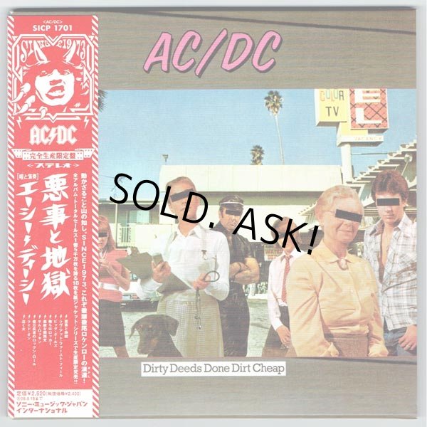 Photo1: AC/DC / DIRTY DEEDS DONE DIRT CHEAP (Used Japan Mini LP CD) (1)