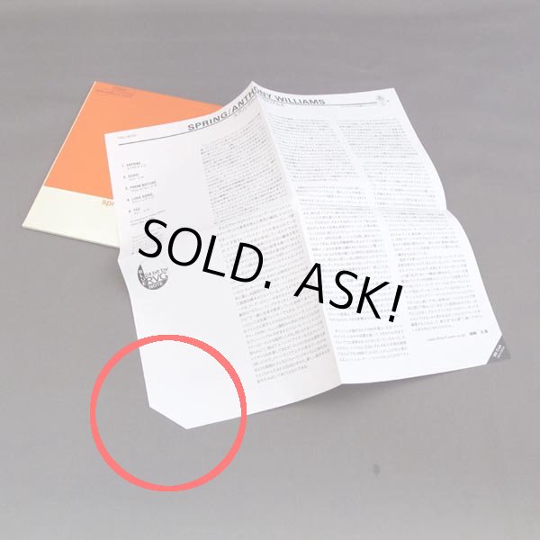 Photo3: ANTHONY WILLIAMS  / SPRING (Used Japan mini LP CD) Tony Williams, Blue Note (3)