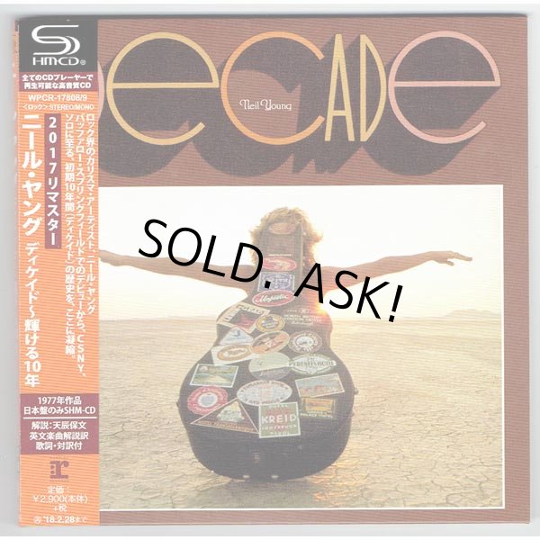 Photo1: NEIL YOUNG / DECADE (Used Japan Mini LP SHM-CD - Softpack)  (1)