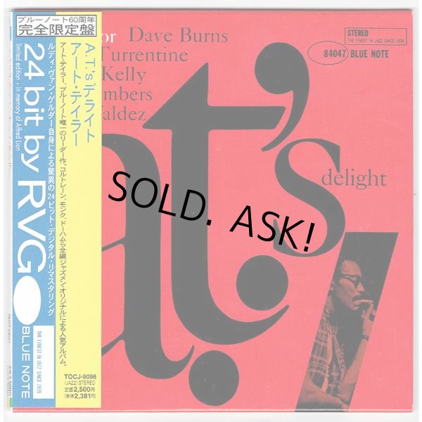 Photo1: ART TAYLOR / A.T.'s DELIGHT (Used Japan Mini LP CD) Blue Note (1)