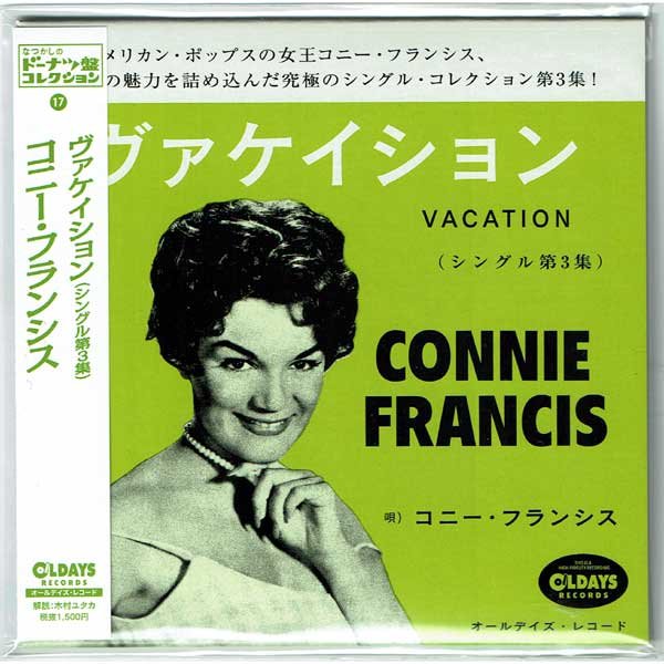 Photo1: CONNIE FRANCIS / VACATION - SINGLES COLLECTION VOL.3 (Brand New Japan mini LP CD) * B/O * (1)