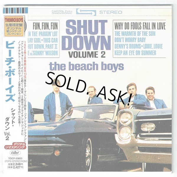 Photo1: THE BEACH BOYS / SHUT DOWN VOLUME 2 (Used Japan mini LP CD) (1)