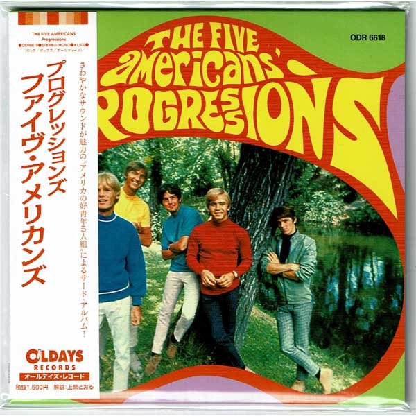 Photo1: THE FIVE AMERICANS / PROGRESSIONS (Brand New Japan mini LP CD) * B/O * (1)