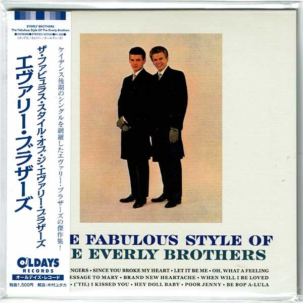 Photo1: THE EVERLY BROTHERS / THE FABULOUS STYLE OF THE EVERLY BROTHERS (Brand New Japan mini LP CD) * B/O * (1)