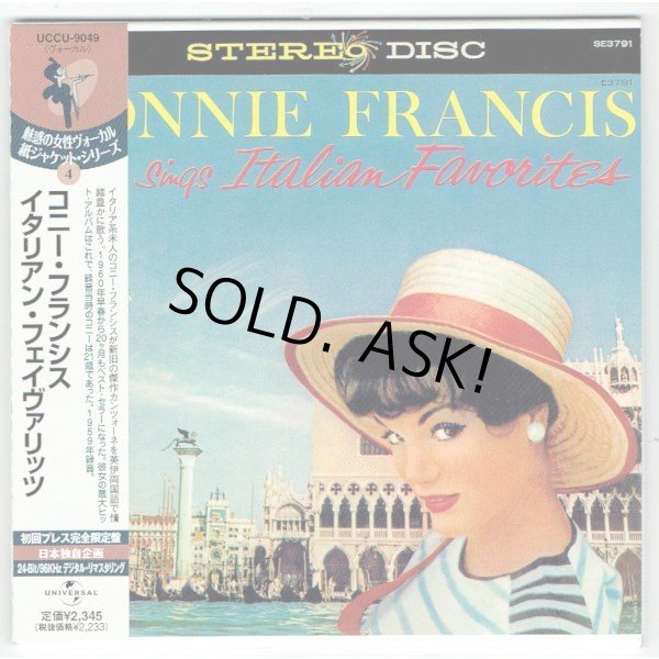 Photo1: CONNIE FRANCIS / SINGS ITALIAN FAVORITES (Used Japan mini LP CD) (1)