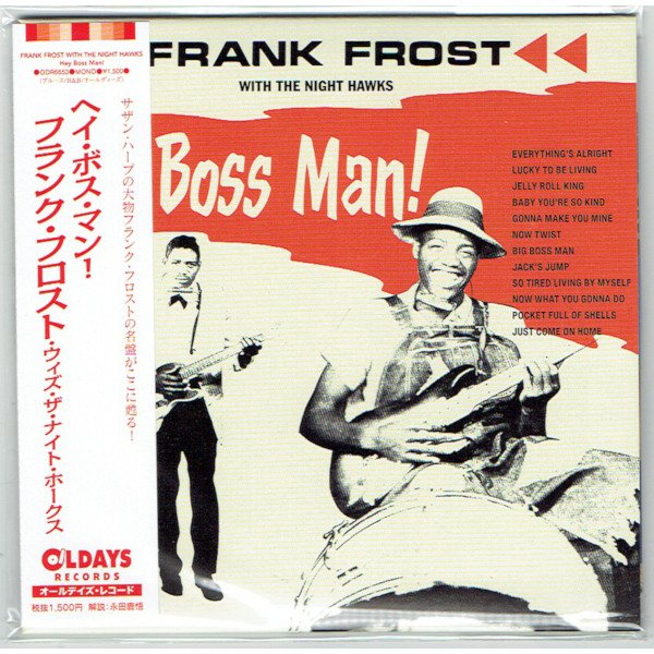 Photo1: FRANK FROST WITH THE NIGHT HAWKS / HEY BOSS MAN! (Brand New Japan mini LP CD) * B/O * (1)
