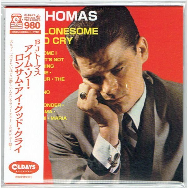 Photo1: B.J. THOMAS / I’M SO LONESOME I COULD CRY (Brand New Japan mini LP CD) * B/O * (1)
