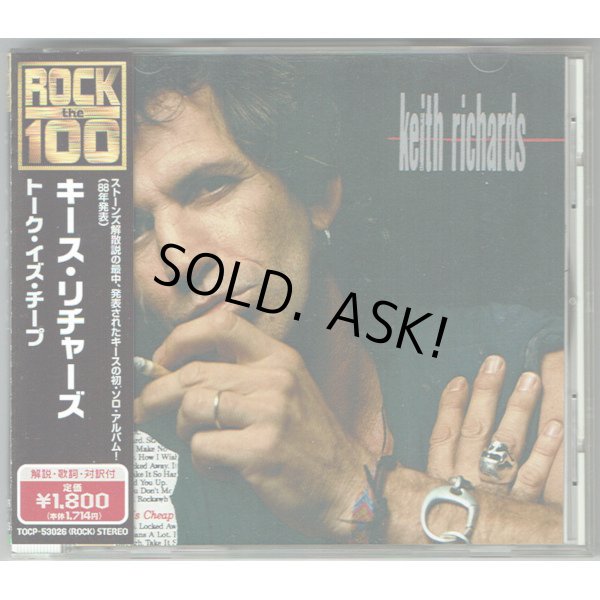 Photo1: KEITH RICHARDS / TALK IS CHEAP (Used Japan Jewel Case CD)  (1)