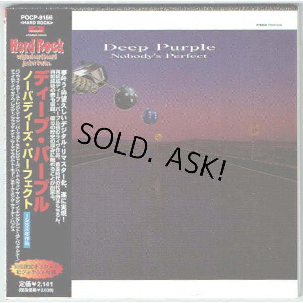 Photo1: DEEP PURPLE / NOBODY'S PERFECT (Used Japan mini LP CD) (1)