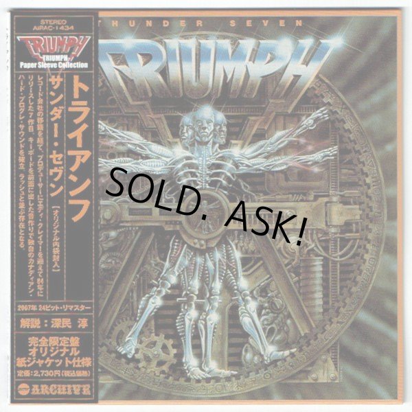 Photo1: TRIUMPH / THUNDER SEVEN (Used Japan mini LP CD) (1)