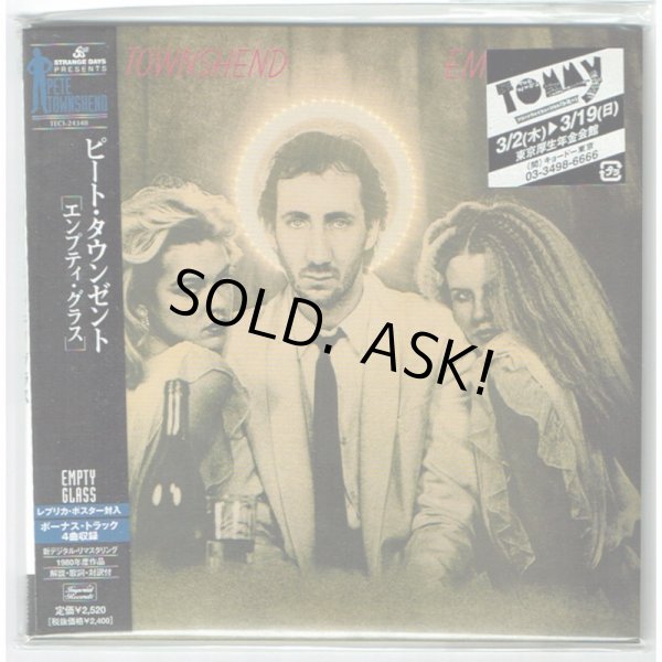 Photo2: PETE TOWNSHEND / EMPTY GLASS (Used Japan mini LP CD) (2)