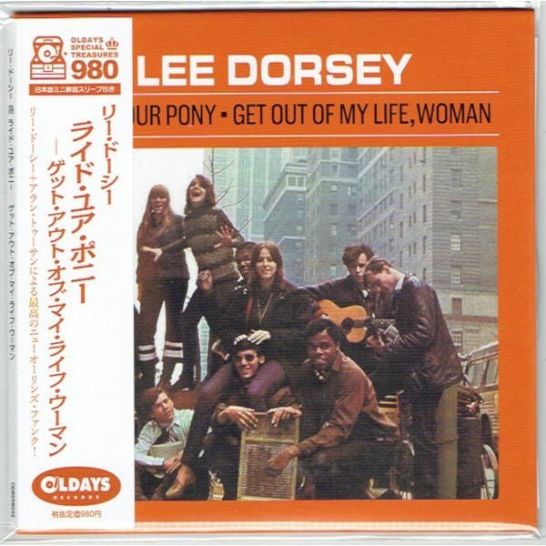 Photo1: LEE DORSEY / RIDE YOUR PONY - GET OUT OF MY LIFE WOMAN (Brand New Japan mini LP CD) * B/O * (1)