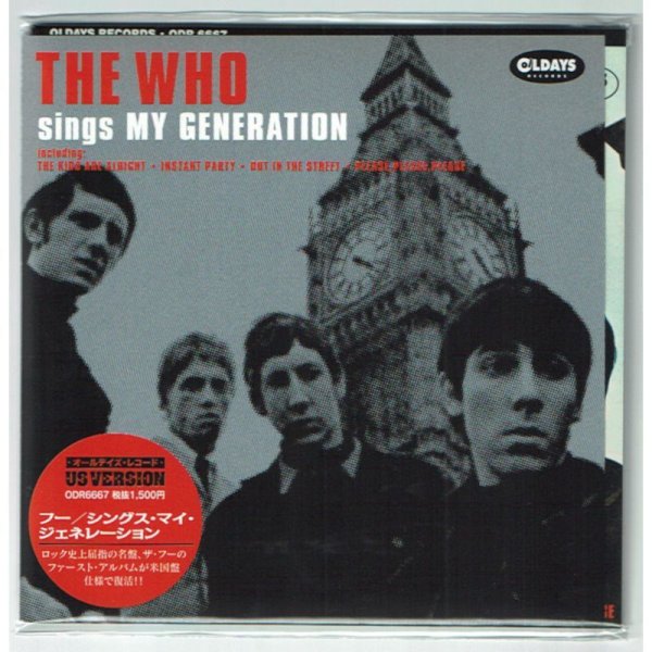 Photo1: THE WHO / SINGS MY GENERATION: US VERSION (Brand New Japan mini LP CD) * B/O * (1)