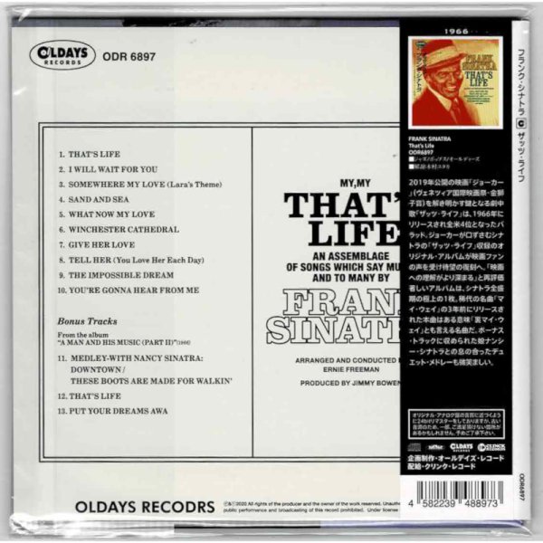 Photo2: FRANK SINATRA / THAT’S LIFE (Brand New Japan mini LP CD) * B/O * (2)