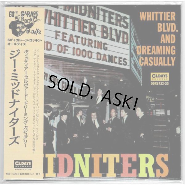 Photo1: THEE MIDNITERS / WHITTIER BLVD. AND DREAMING CASUALLY (Used Japan mini LP CD) (1)