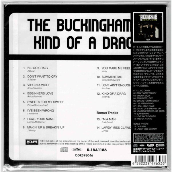 Photo2: THE BUCKINGHAMS / KIND OF A DRAG (Brand New Japan mini LP CD) * B/O * (2)