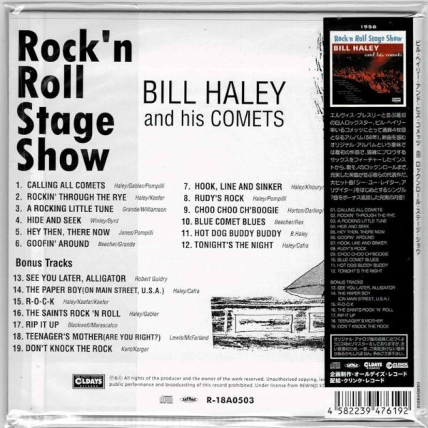 Photo2: BILL HALEY AND HIS COMETS / ROCK N ROLL STAGE SHOW (Brand New Japan mini LP CD) * B/O * (2)