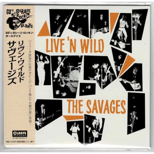 Photo1: THE SAVAGES / LIVE’N WILD (Brand New Japan mini LP CD) * B/O * (1)