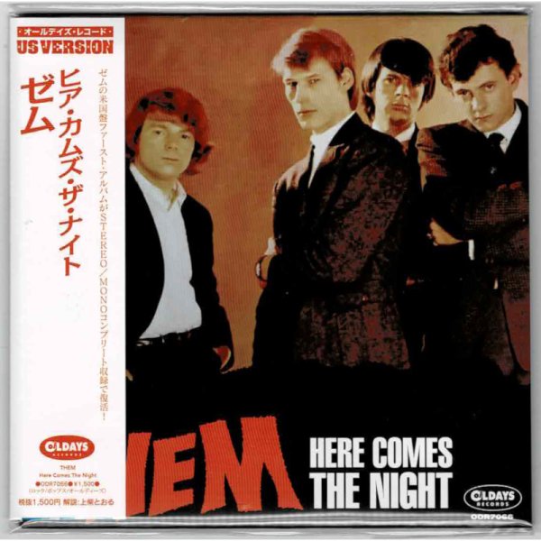 Photo1: THEM / HERE COMES THE NIGHT (Brand New Japan mini LP CD) * B/O * (1)
