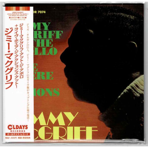 Photo1: JIMMY McGRIFF / JIMMY McGRIFF AT THE APOLLO + LIVE WHERE THE ACTIONS AT! (Brand New Japan mini LP CD) * B/O * (1)